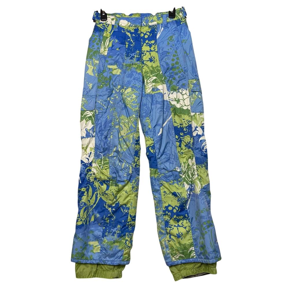 Obermeyer Alt3 Moorea Women's Blue Green Winter Snowboard Ski Pants Size 6